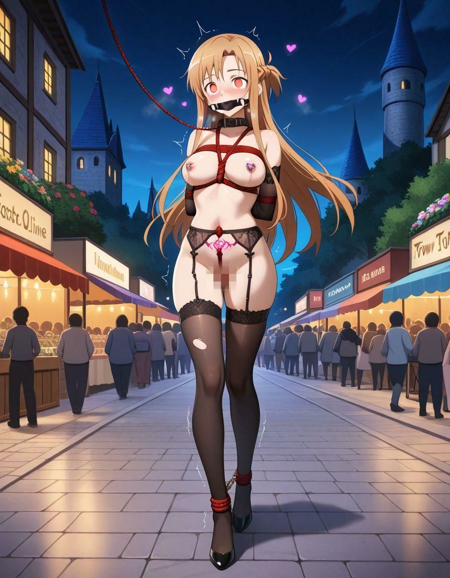 堕ちていくSAOヒロインたち-連れまわされるアスナ編- サンプル8ページ目