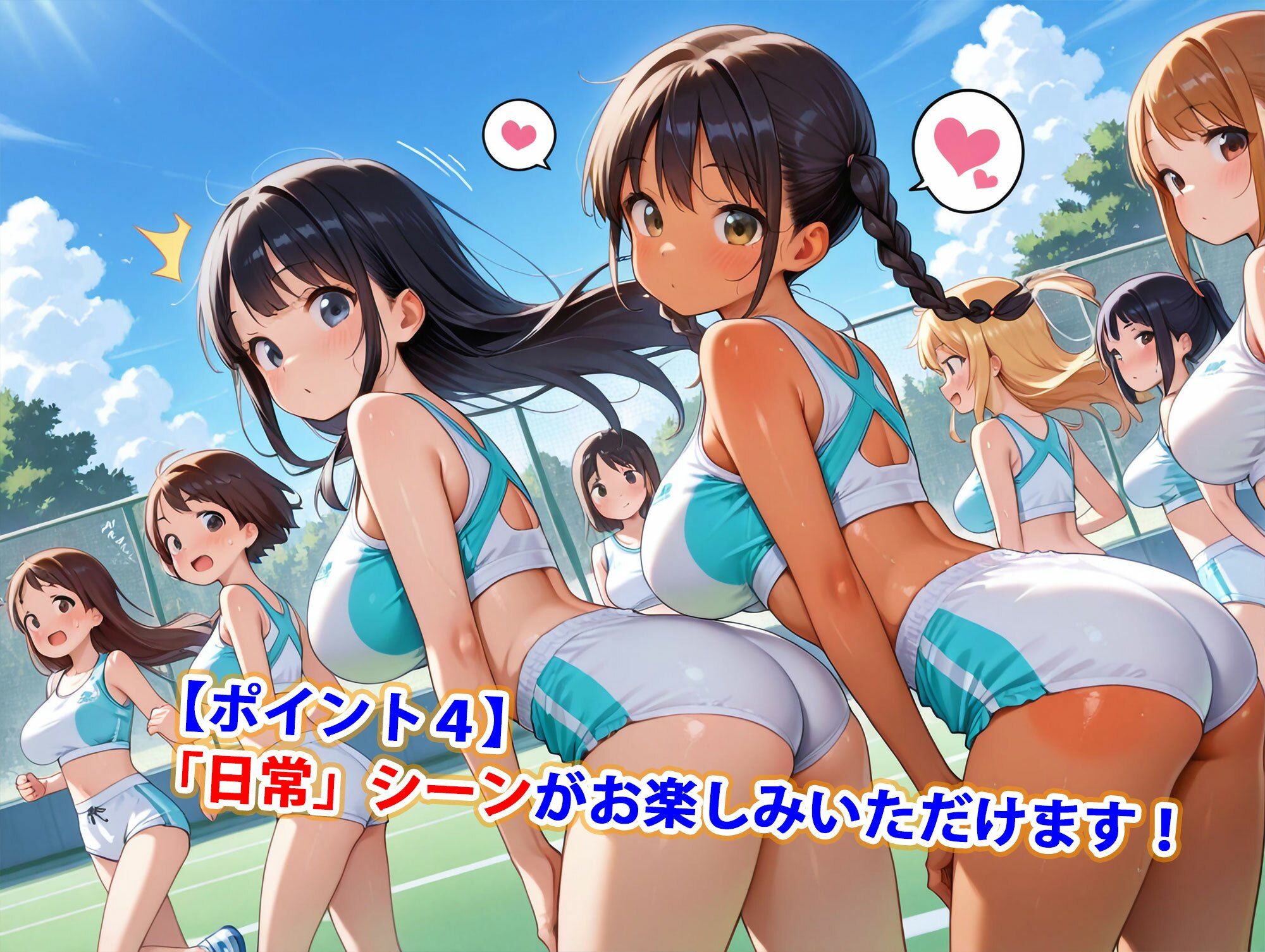 真巨乳ハーレム学園陸上部のスポーツ少女編 サンプル5ページ目