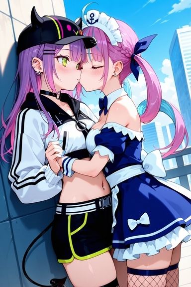 【エロライブ】あくトワ百合プレイ サンプル1ページ目