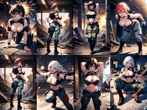 戦闘狂傭兵イラスト集Vol.1 4K R18 234枚＋微エロ83枚 サンプル1ページ目