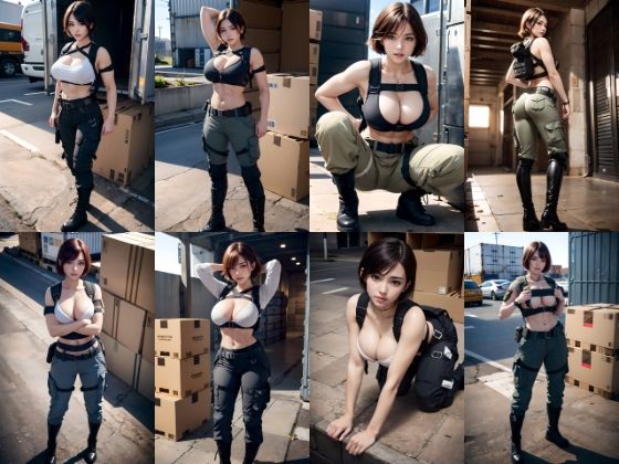女傭兵CG集 4K R18 256枚＋微エロ72枚 サンプル1ページ目