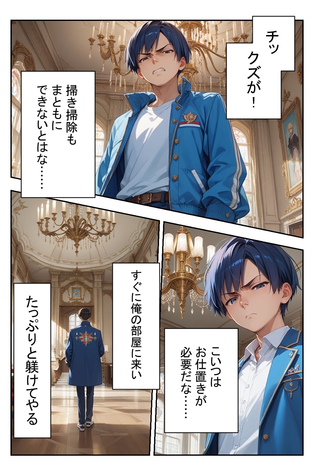お仕置きドジっ子メイド サンプル1ページ目