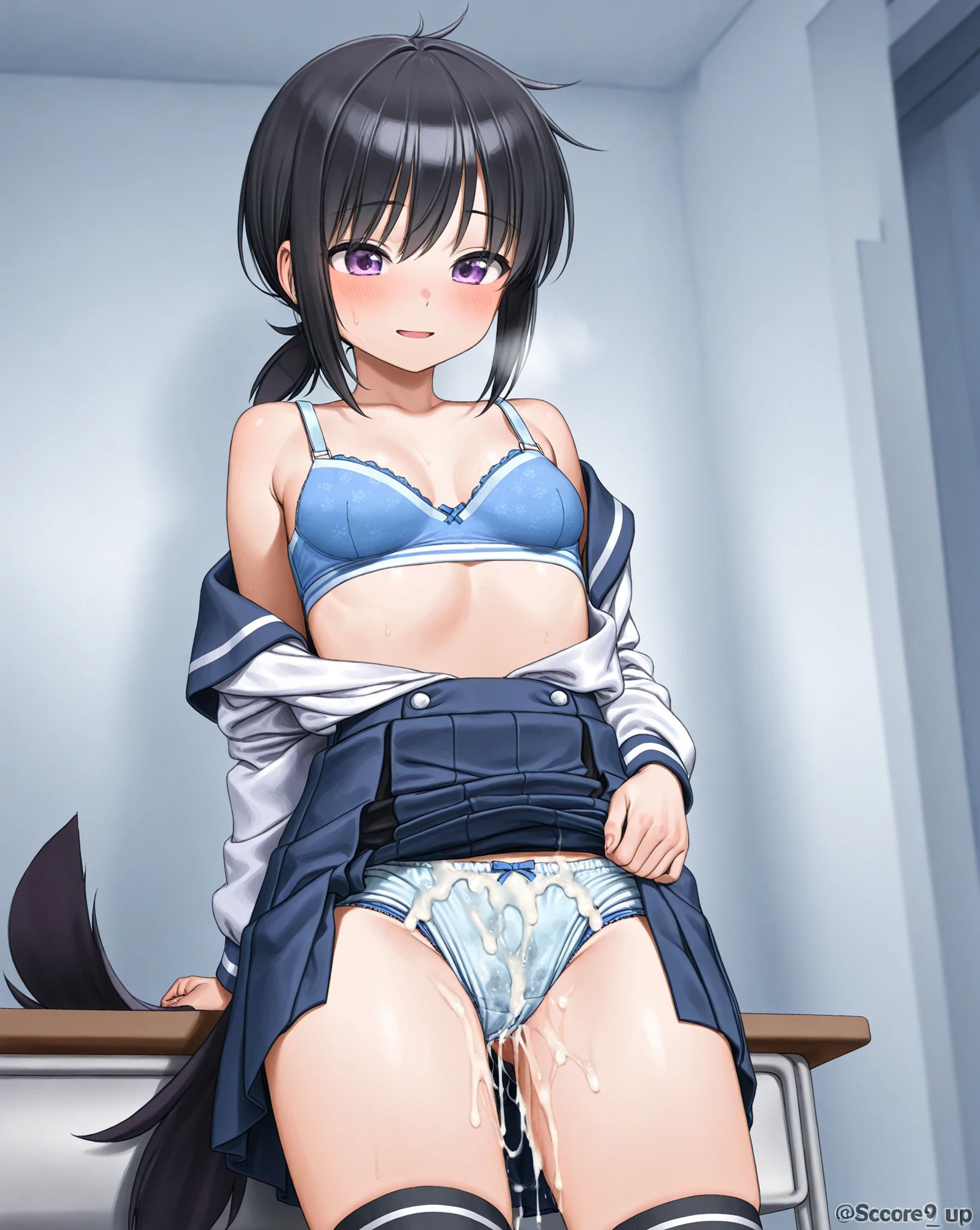 着衣にぶっかけ（パンティー、ブラジャー、タイツ） サンプル1ページ目