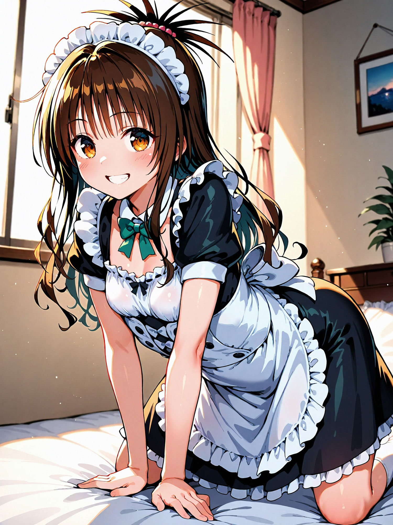 ヒロイン即えっち 結●美柑 メイド編 サンプル1ページ目