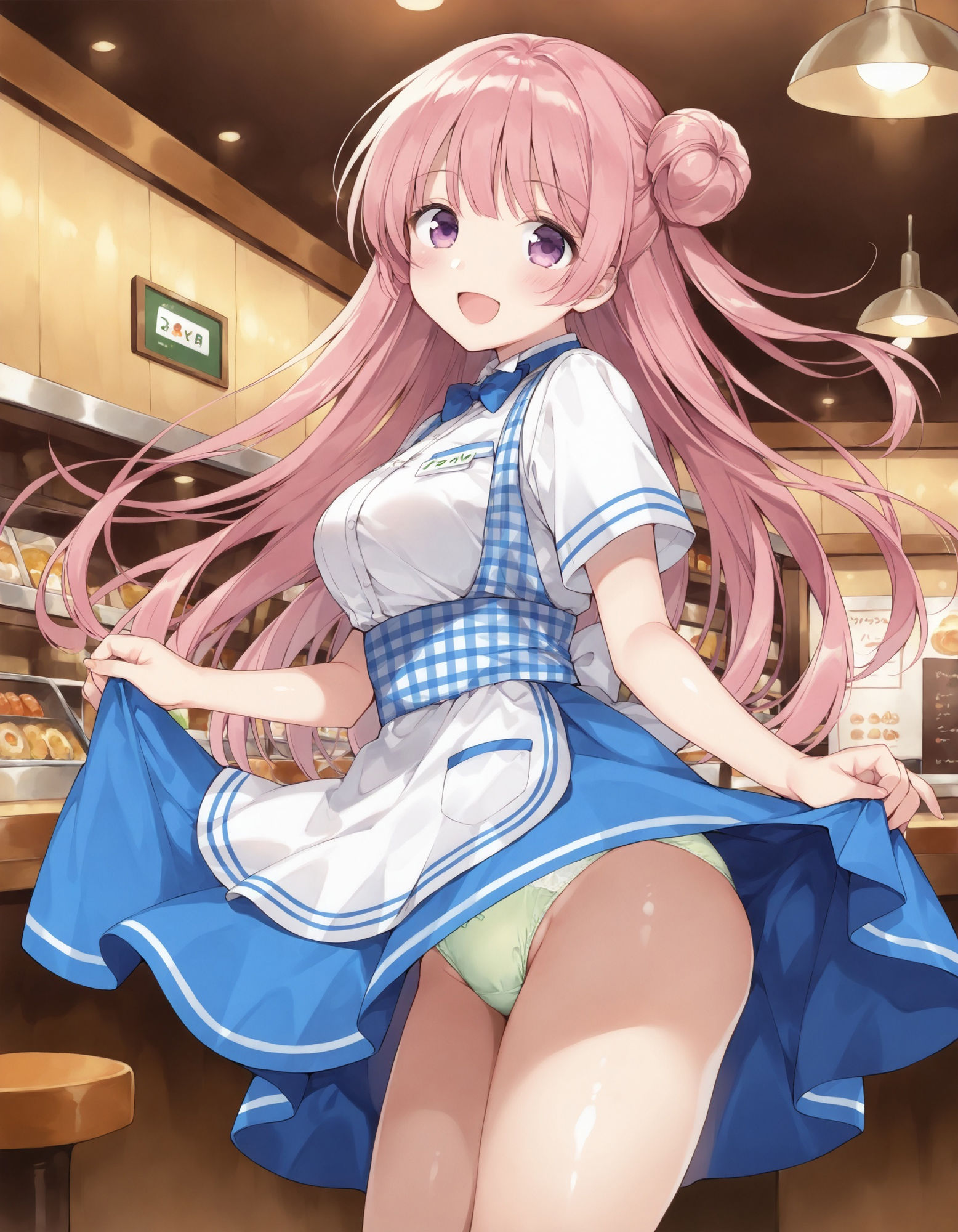 ウェイトレスのパンチラ サンプル2ページ目