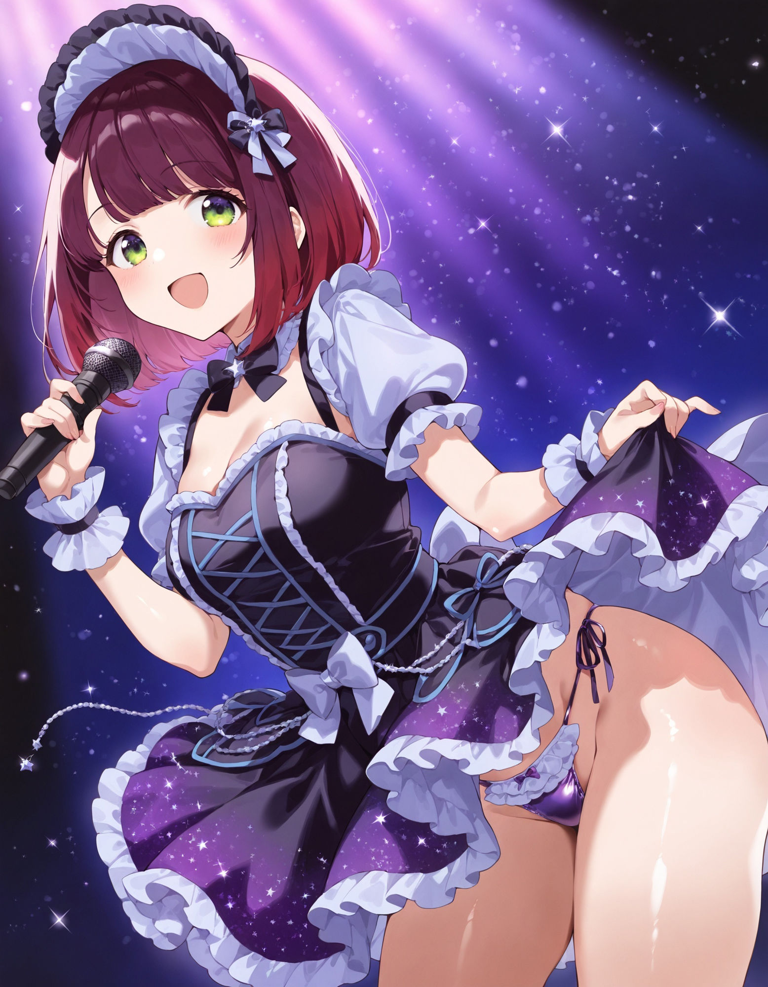 アイドルの前かがみパンチラ サンプル4ページ目
