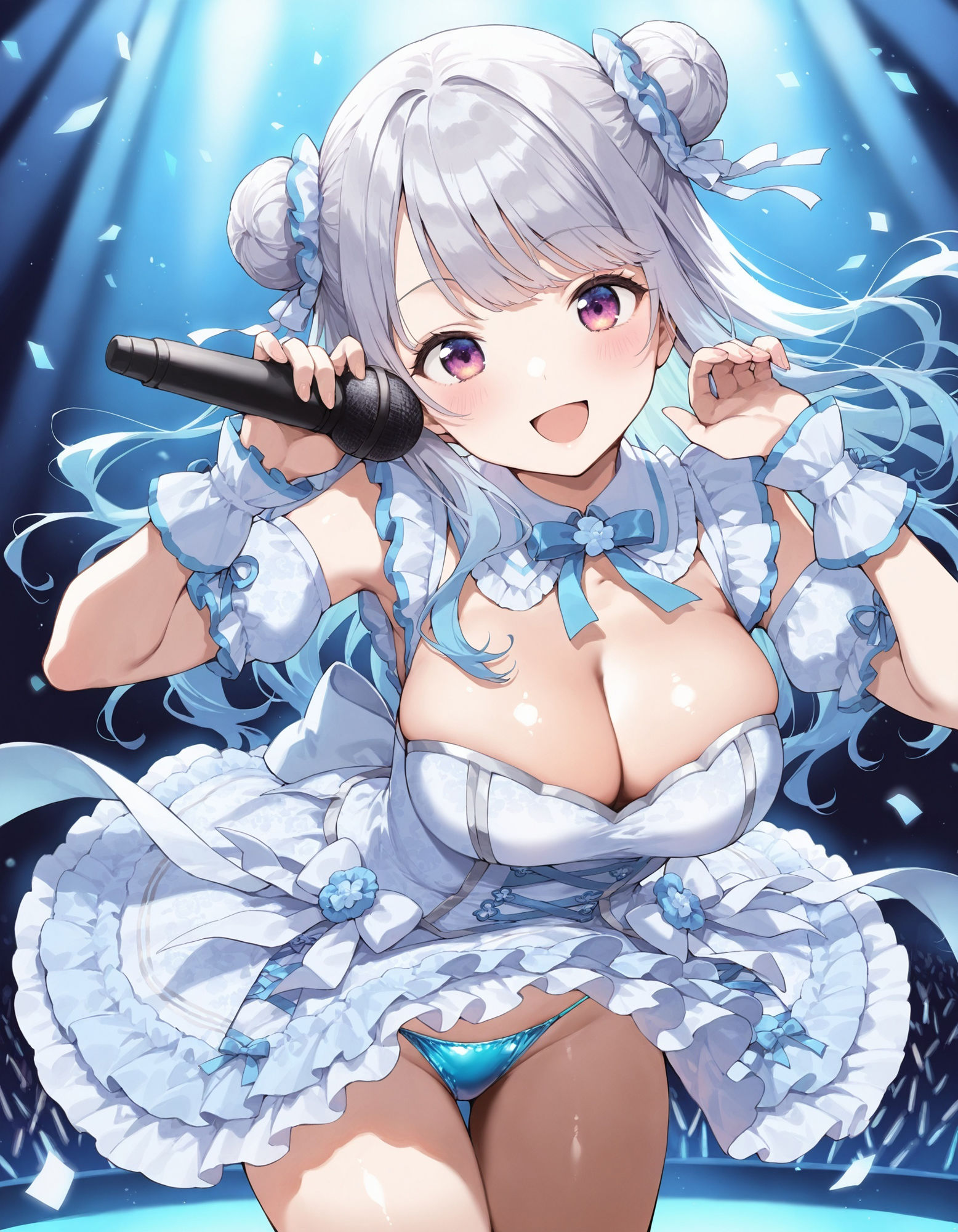 アイドルの前かがみパンチラ サンプル6ページ目