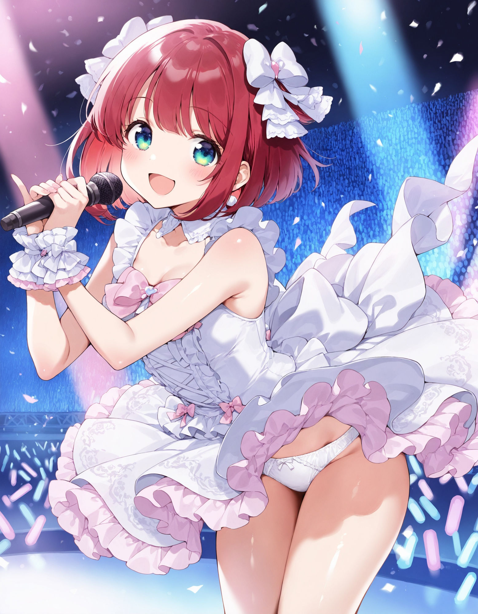 アイドルの前かがみパンチラ サンプル8ページ目