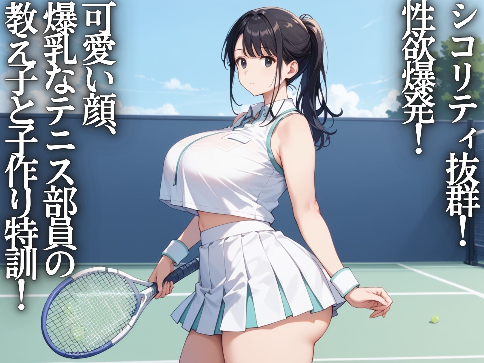 淫乱学園〜激カワ爆乳テニス部JKを孕ませ種付け特訓 サンプル1ページ目
