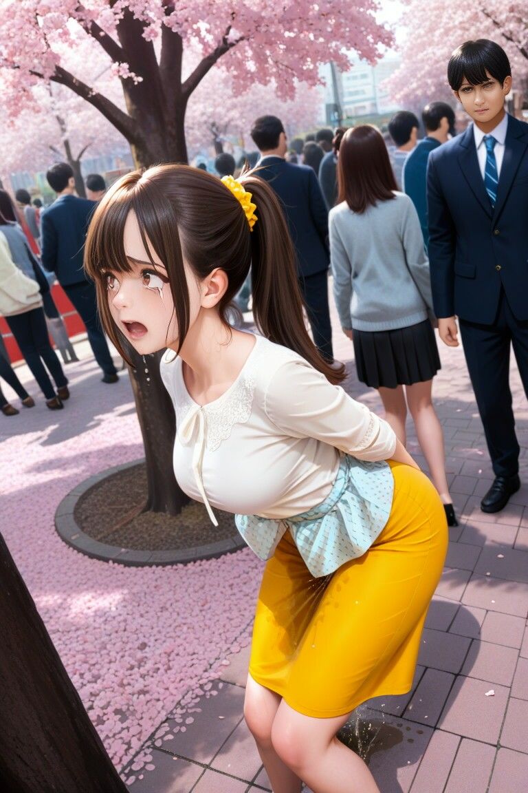 花見会場おもらし イラスト版 サンプル3ページ目