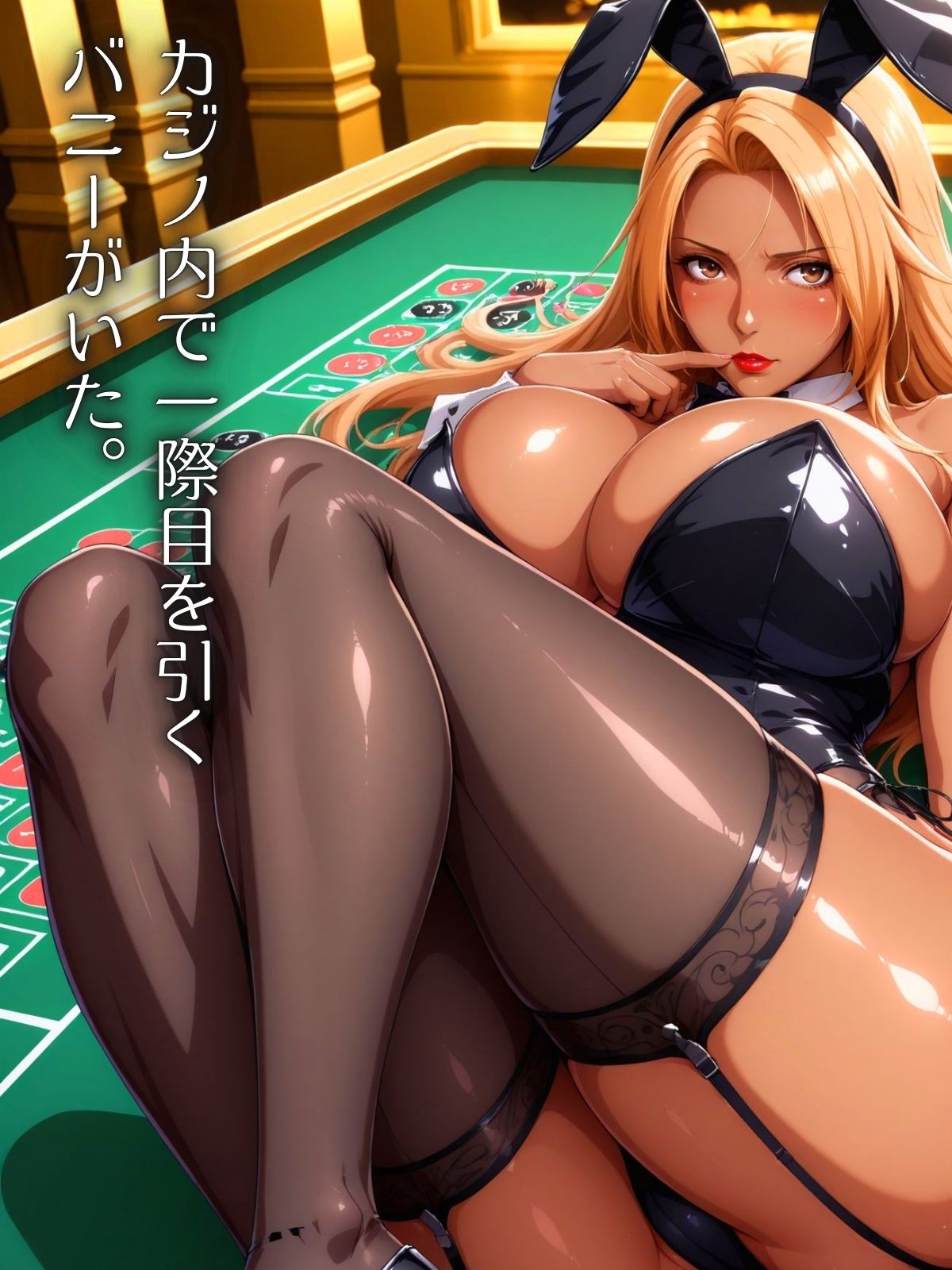 ブラックジャックよりもアツい！？  黒ギャルバニーでフル射精！ サンプル2ページ目