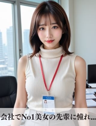 〜妄想シリーズ〜憧れの先輩とオフィスで中出しSEX サンプル1ページ目