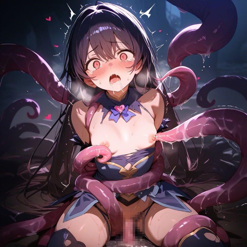 魔法少女と触手 サンプル1ページ目