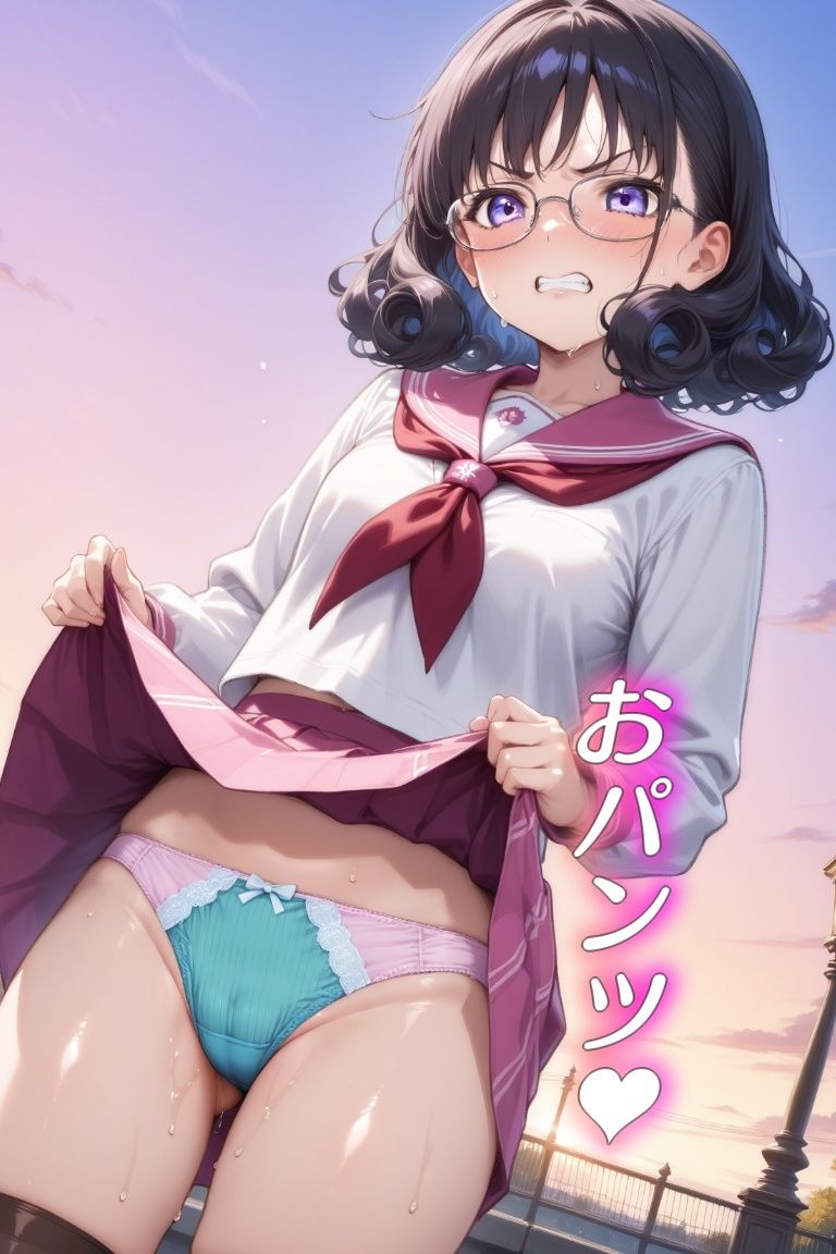 嫌な顔してパンツ見せてくる女の子〜セーラー服編〜 サンプル3ページ目