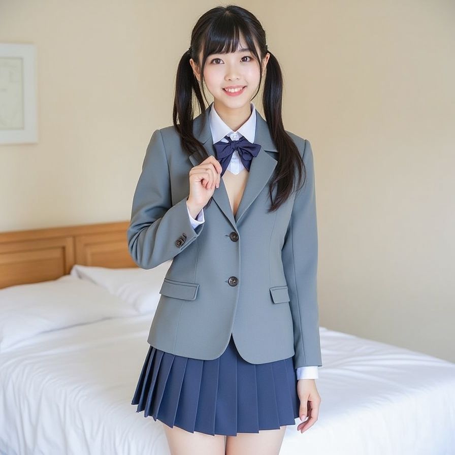 制服特化 -AIグラビア写真集- サンプル4ページ目