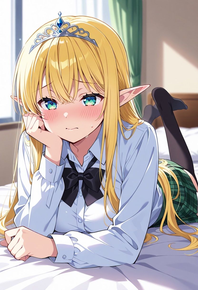 エルフ学園 拘束される従順な王女 サンプル1ページ目