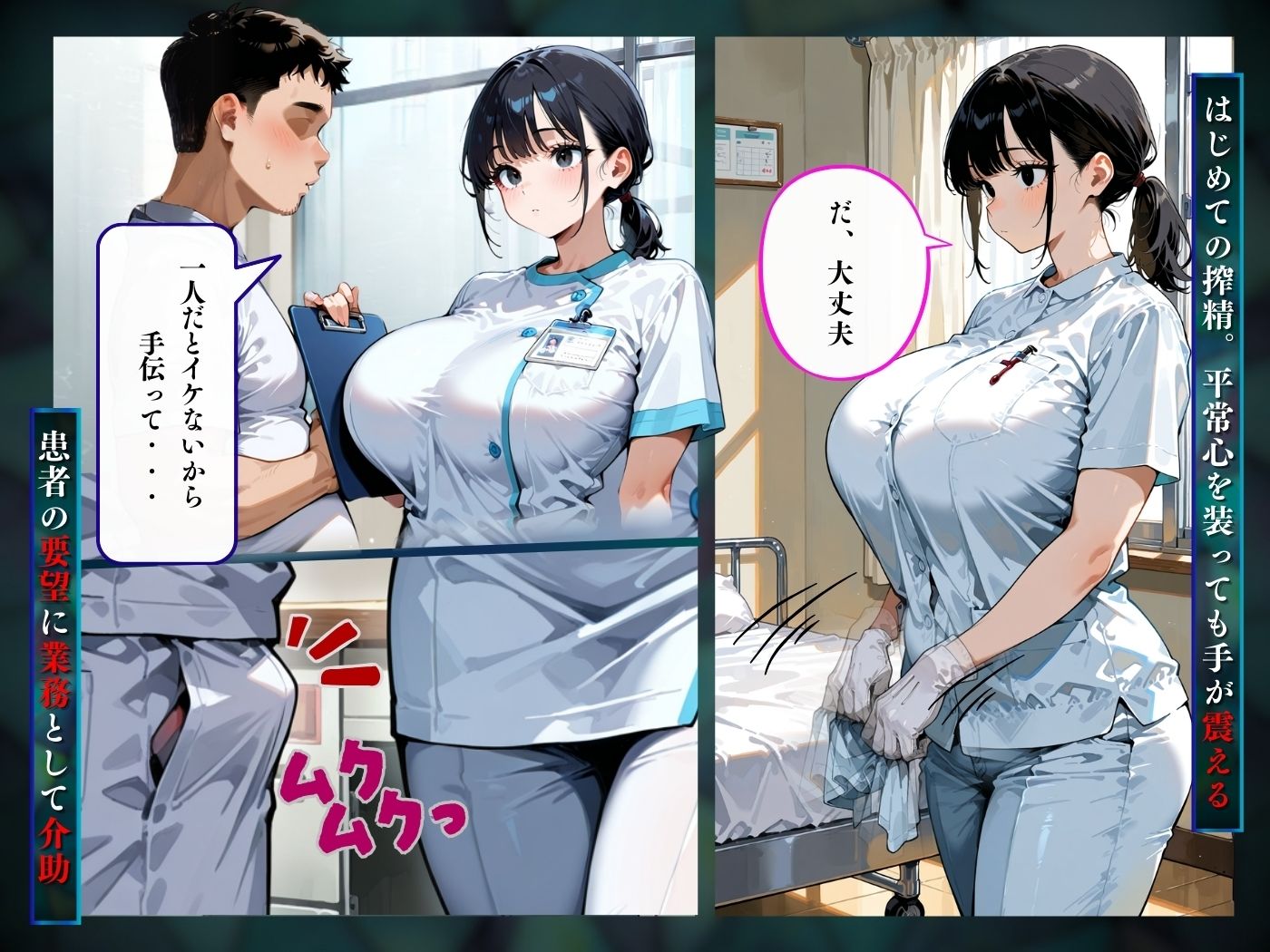 新人ナースひとりではじめての搾精 サンプル4ページ目