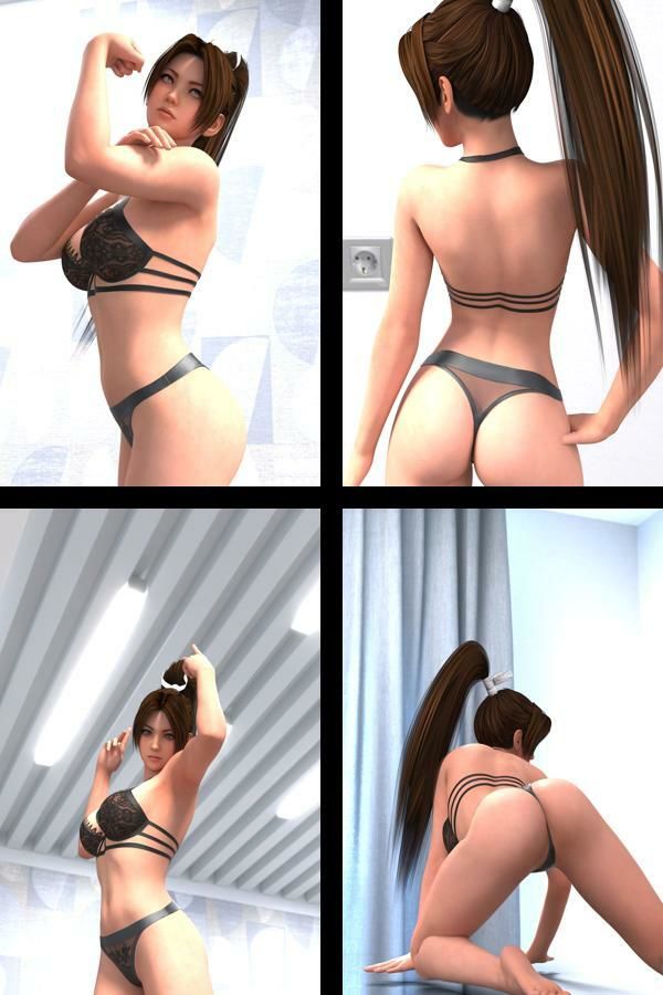 【TD100】元祖セクシー女性格闘家『不知火舞（しらぬいまい）』の学生服写真集SexyNinja-06 サンプル2ページ目
