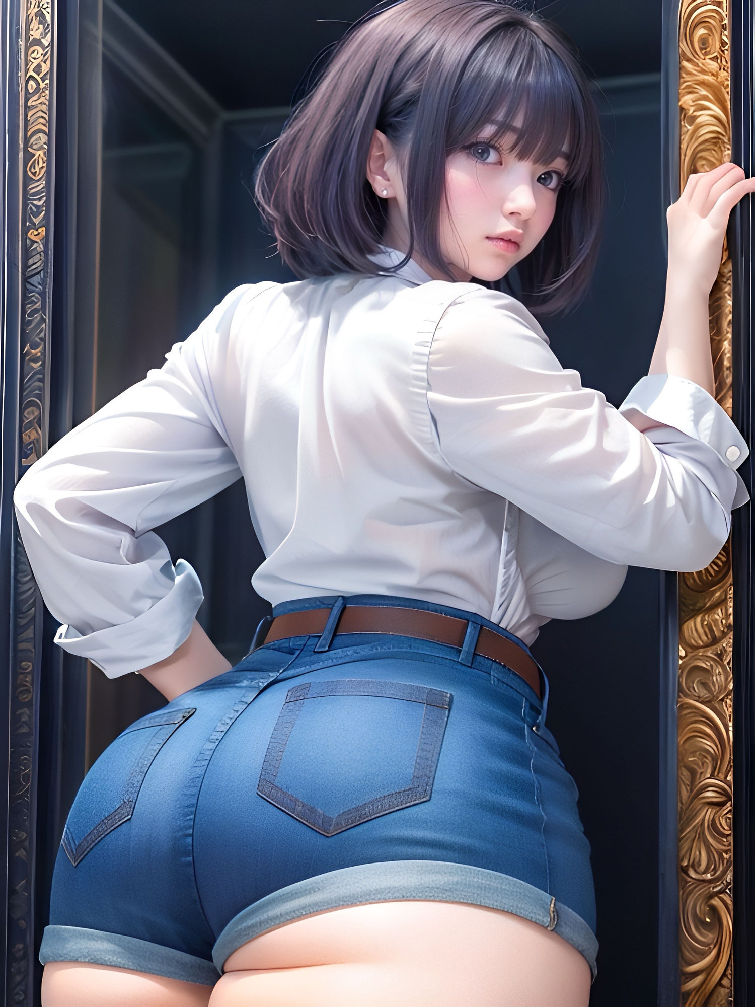 デニムホットパンツ リアル サンプル1ページ目