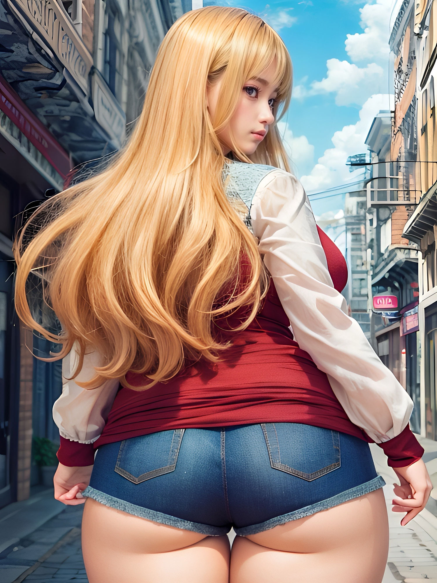 デニムホットパンツ リアル サンプル8ページ目