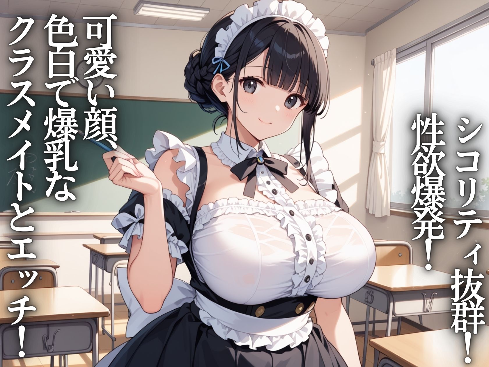 爆乳学園〜メイドJK種付け学園祭 サンプル1ページ目