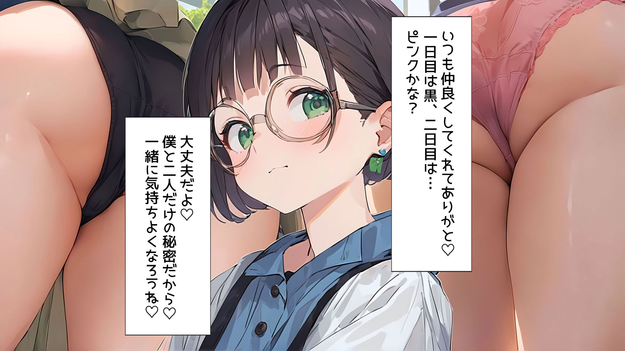 僕は眼鏡女子の下着で興奮する サンプル4ページ目