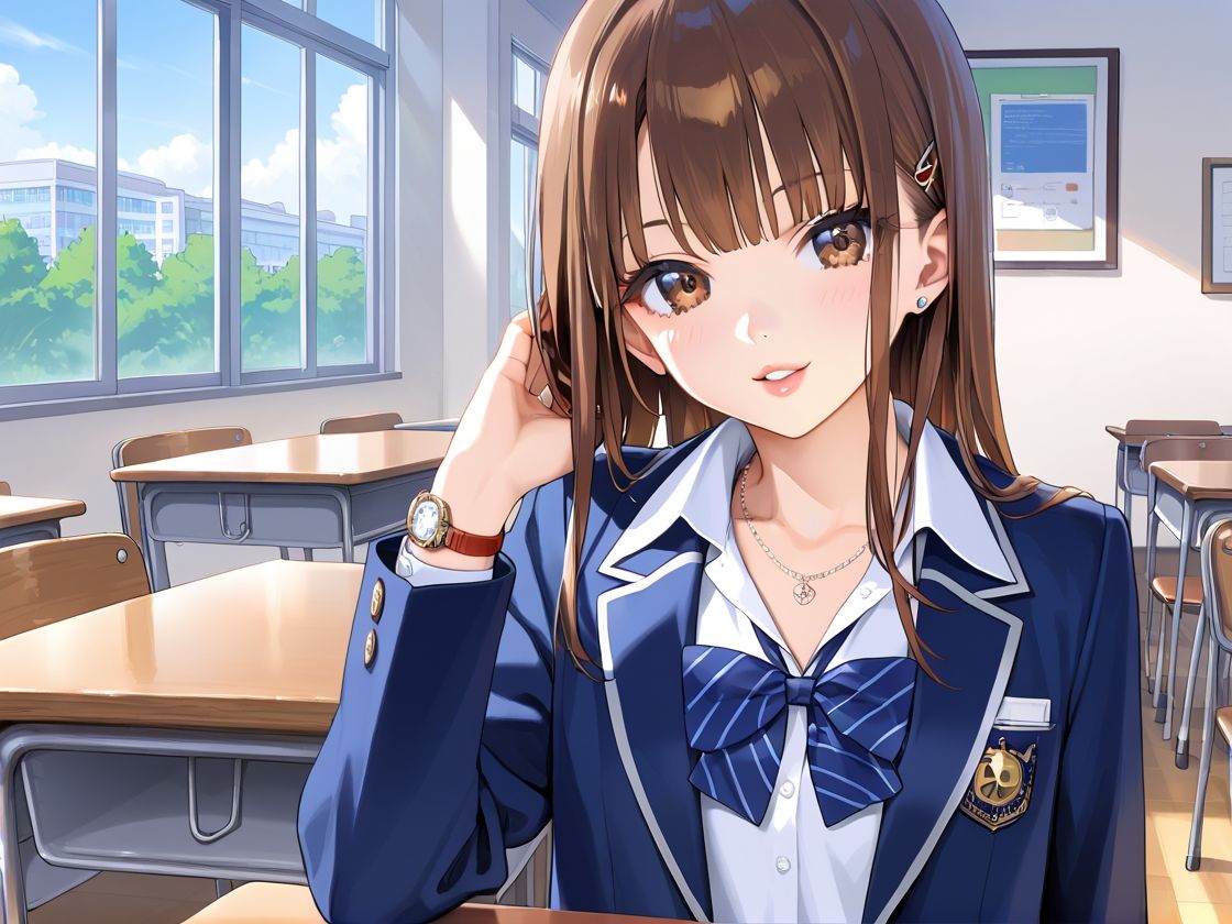 巨乳で学校1可愛い女子校生に孕むまで種付け サンプル1ページ目