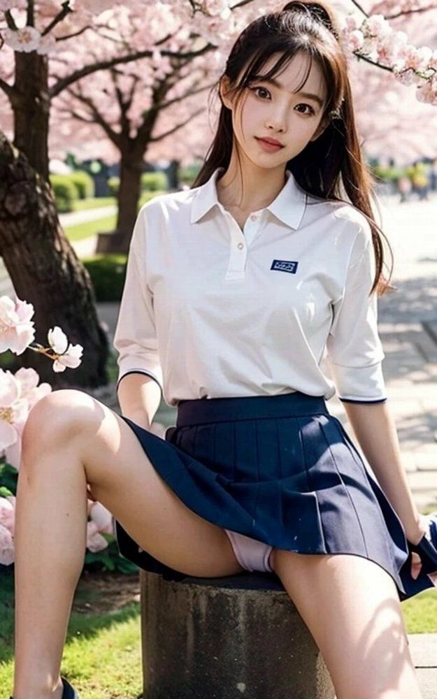 女子大生お花見パンチラ画像集 サンプル4ページ目