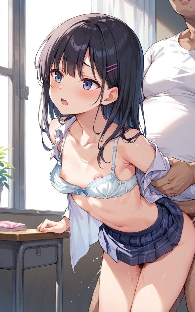 発育途中の女子校生がキモデブ義父にせっくす指導される話 サンプル9ページ目