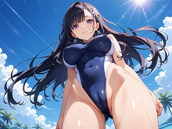 巨乳水着 学校イチ美人な生徒に校則違反水着で迫られ何度もSEXしてしまった サンプル1ページ目