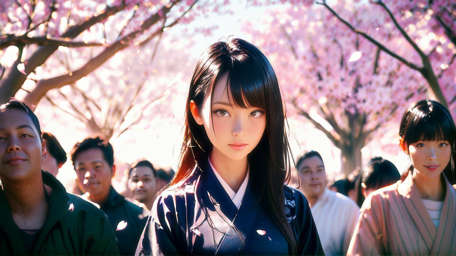 満開の桜の樹の下で サンプル4ページ目