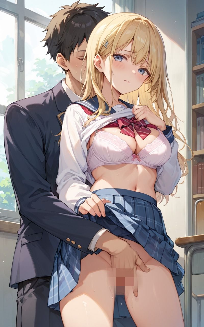 同級生金髪ちゃんとヤリまくり校内生ハメsex サンプル2ページ目