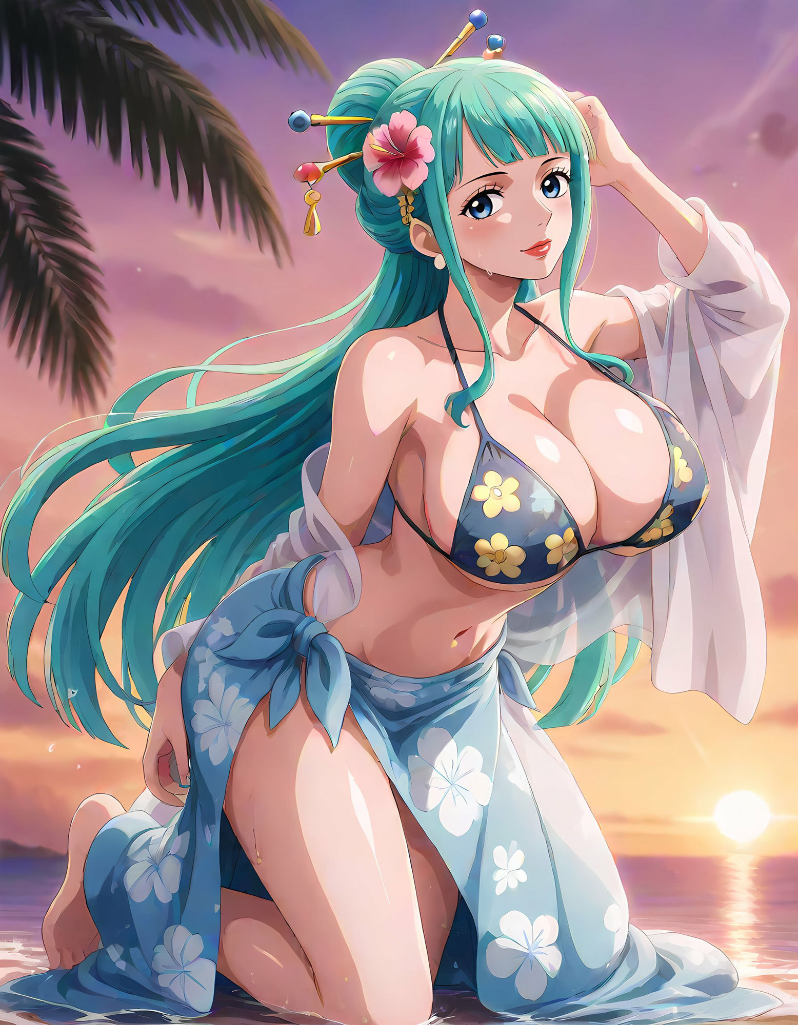 光月日和との濃厚な夏 サンプル1ページ目