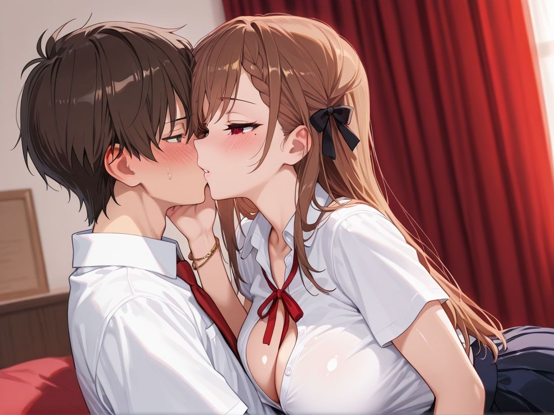 めちゃカワ女子校生のHな家庭教師！ ヨダレまみれのベロキスレッスンで童貞卒業SEX！ サンプル2ページ目