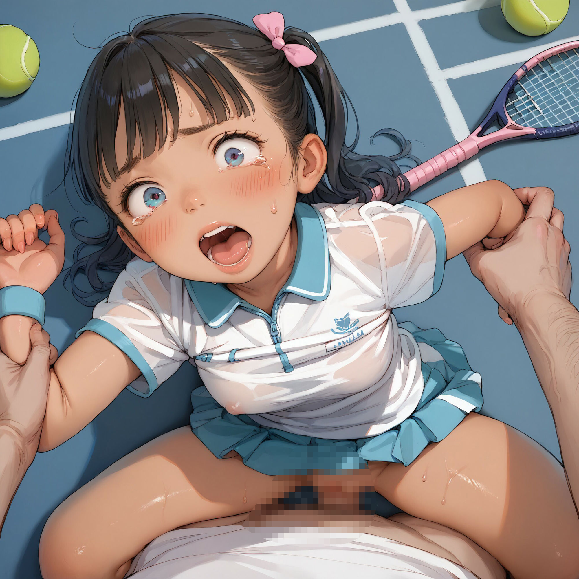 【第二弾】※○リコン以外は見ないでください【褐色汗だくセックス】 サンプル7ページ目