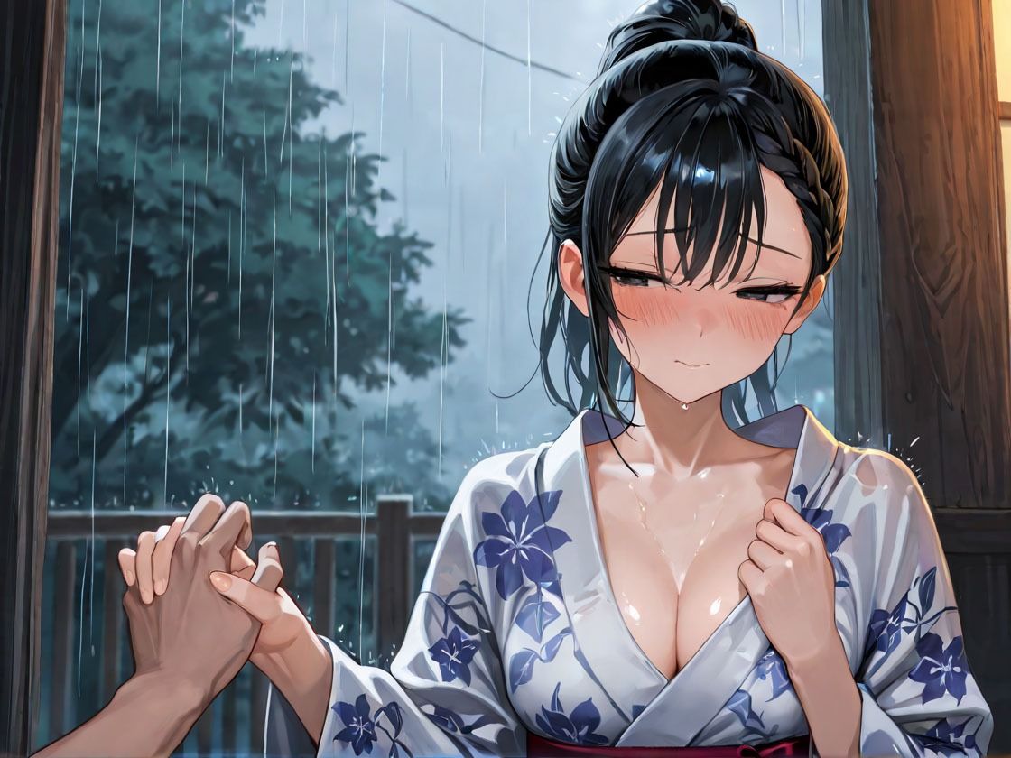 花火大会の夜、狂わせた突然の雨〜幼馴染のクラスメイトと駆け込んだラブホ相部屋雨宿り中出し〜 サンプル1ページ目
