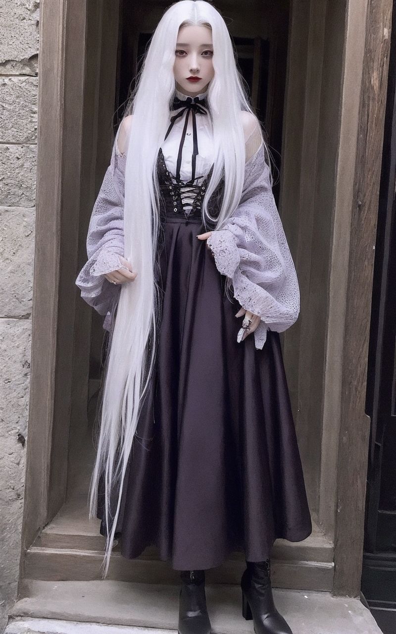 AI美女写真集┃黒スカートの美女 サンプル5ページ目