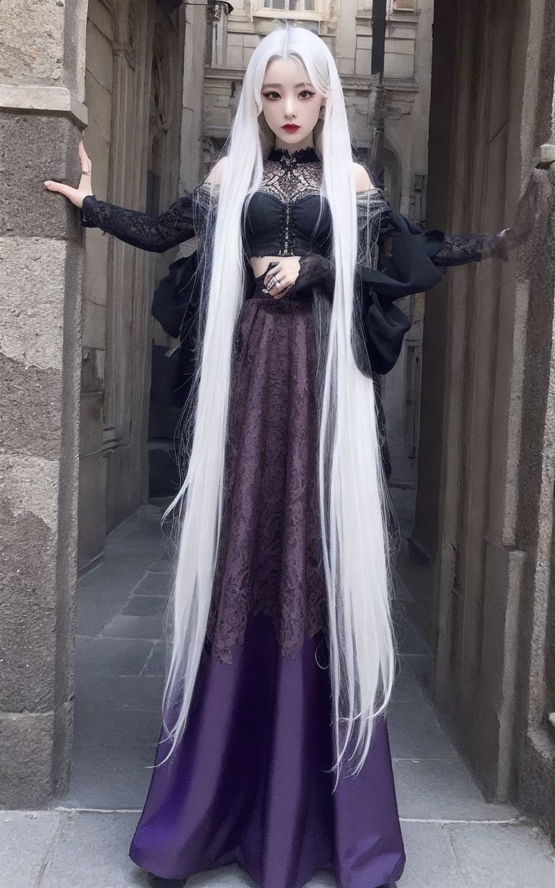 AI美女写真集┃黒スカートの美女 サンプル10ページ目