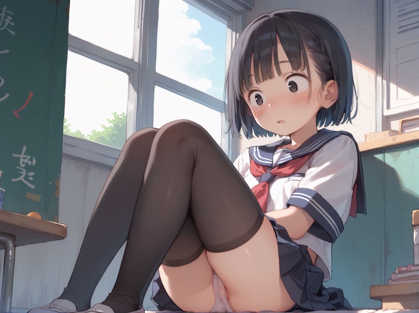 寝取られ三姉妹 学園ロリハーレム 生意気妹に種付セックス つるぺたおっぱいに魅了されて中出しが止まらない！ サンプル5ページ目