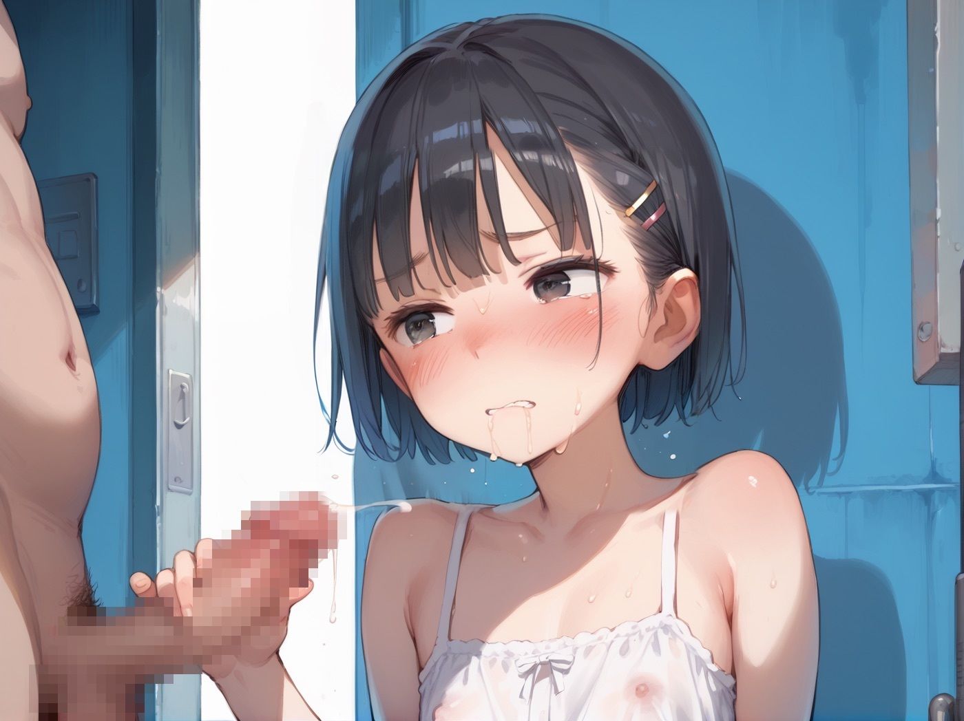 寝取られ三姉妹 学園ロリハーレム 生意気妹に種付セックス つるぺたおっぱいに魅了されて中出しが止まらない！ サンプル7ページ目
