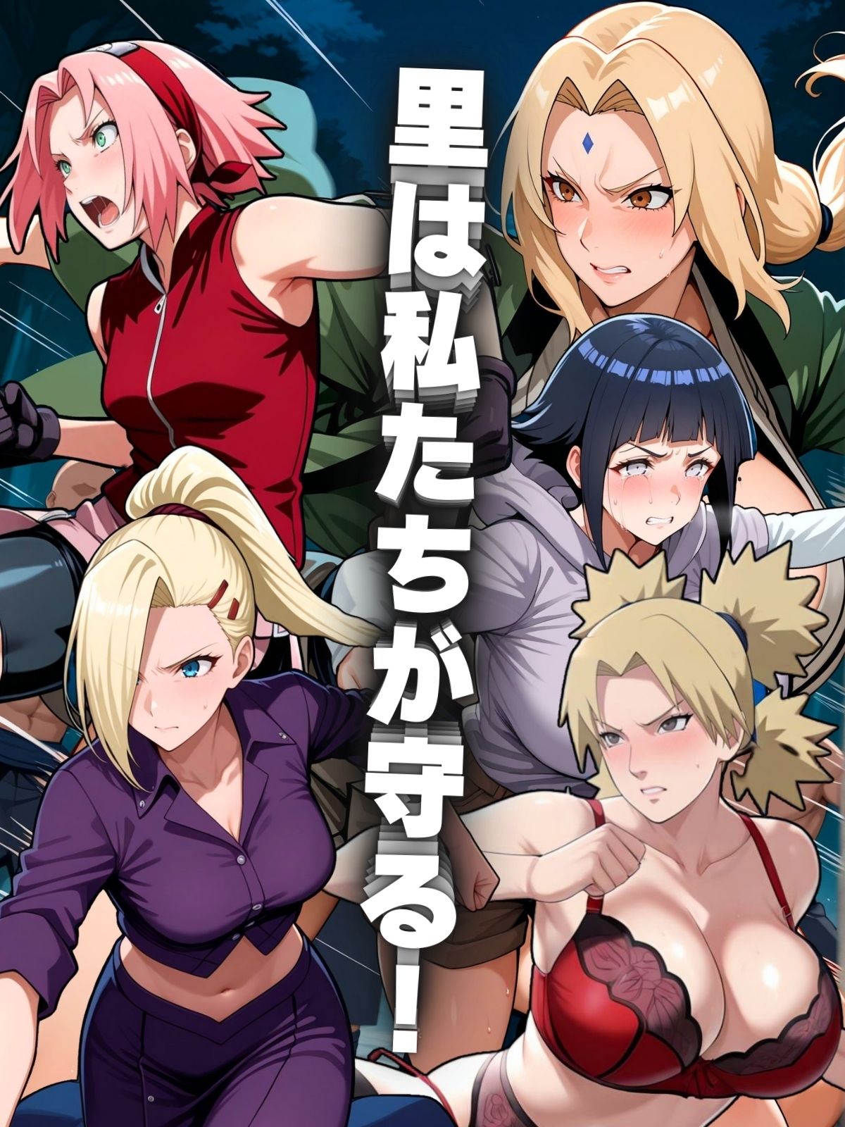 里を守った忍びたち バトルファック サンプル1ページ目