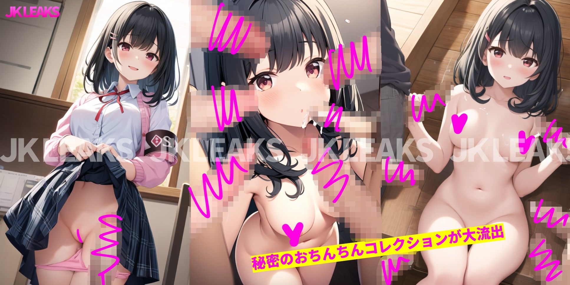 JKLEAKS 31 風紀委員長のおちんちんチェック編 -【包茎ちんぽ皮むきアニメ付】 サンプル2ページ目