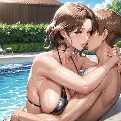 爆乳人妻の逆ナン淫乱旅行〜水着に手を入れアソコを優しく握る人妻〜 サンプル4ページ目