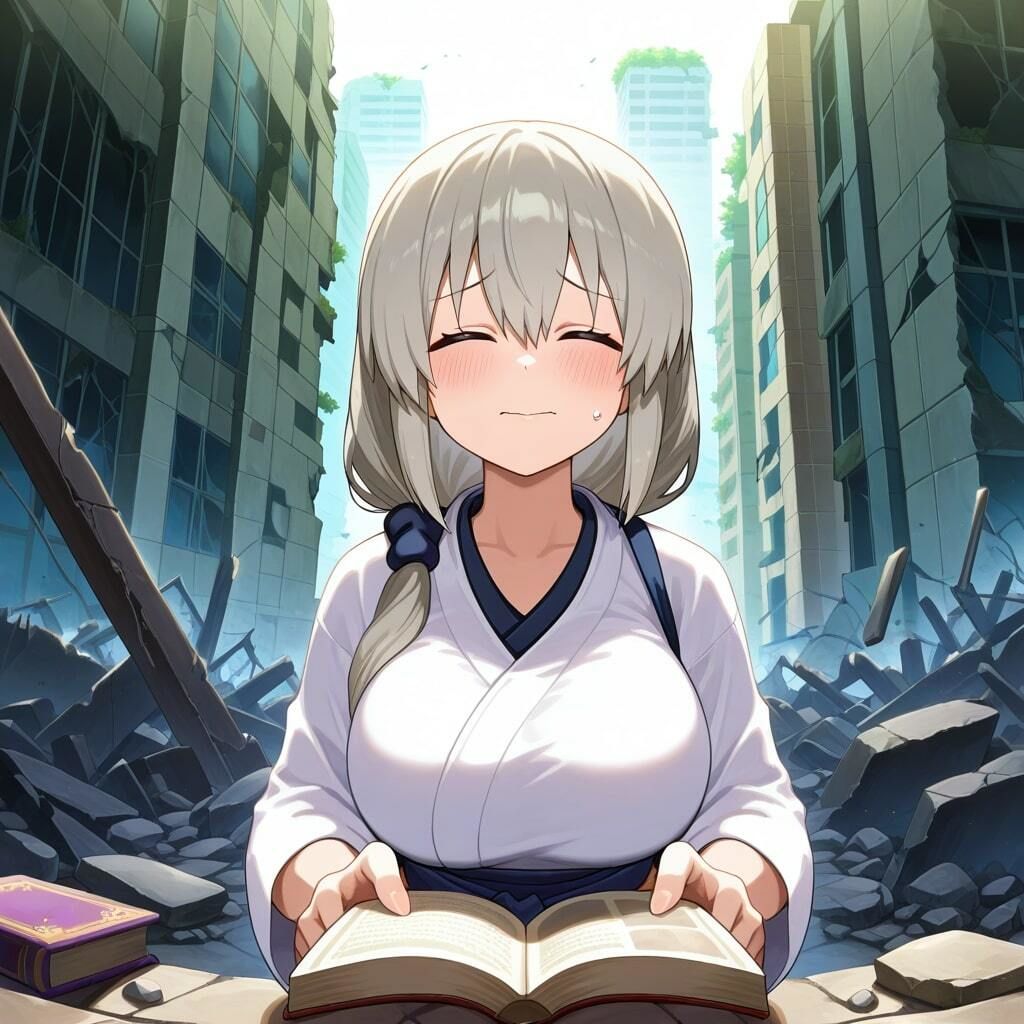 廃墟の中で見つけた魔法の本を読んで、触手に凌●される宇崎月 サンプル4ページ目