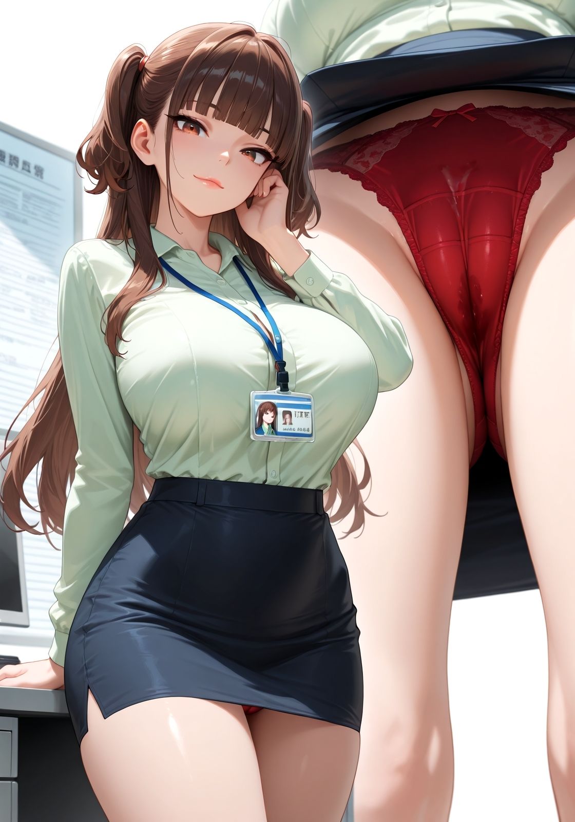ふーん  〜こんなパンツ履いてるんだ〜 サンプル2ページ目
