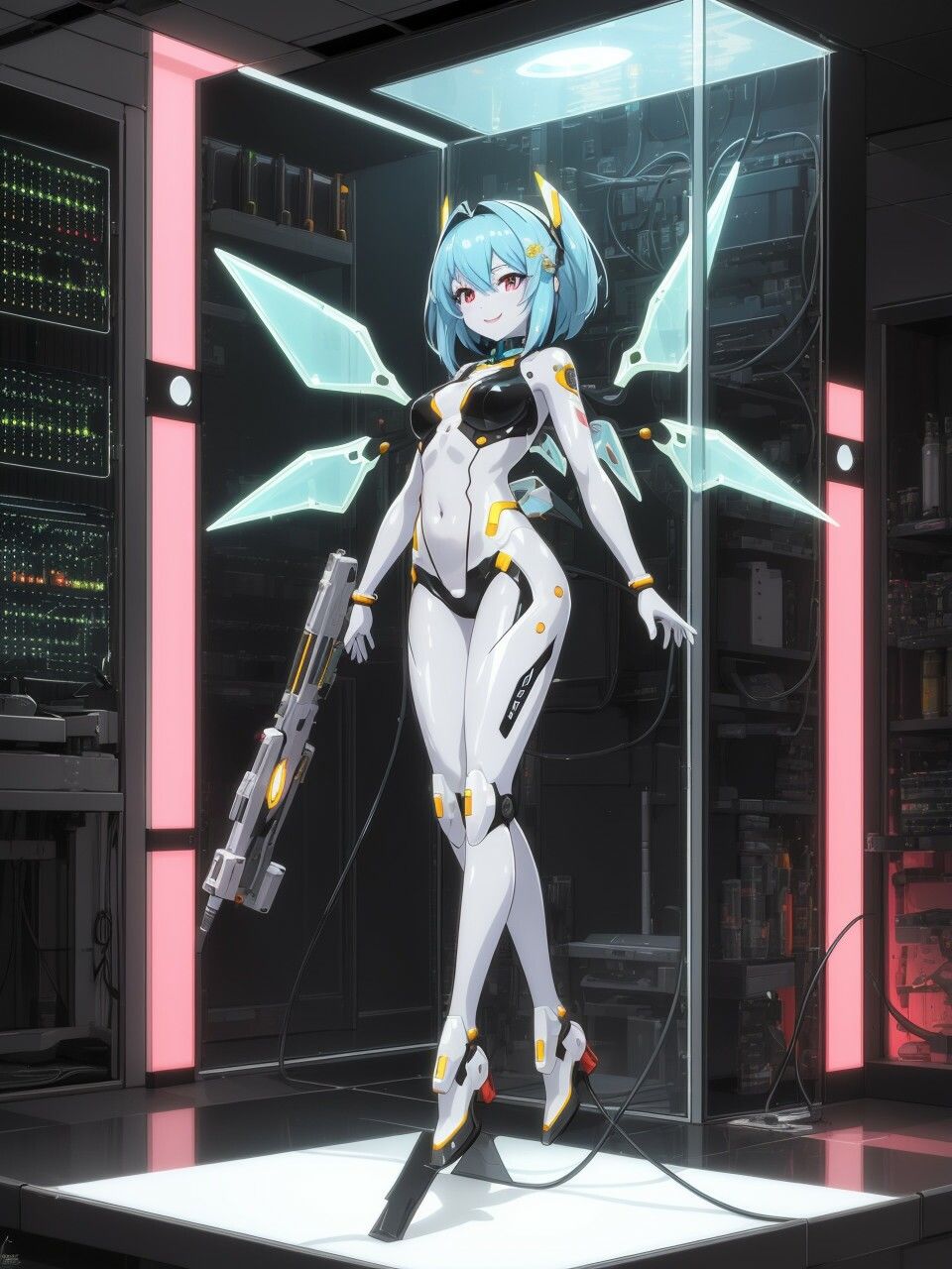 メカニカルな美少女たち〜AIイラスト集〜 サンプル1ページ目