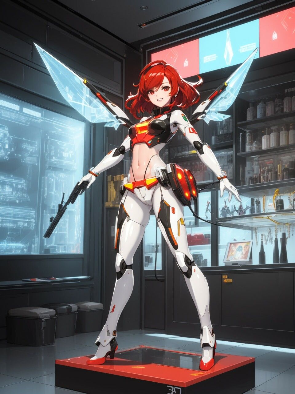 メカニカルな美少女たち〜AIイラスト集〜 サンプル2ページ目
