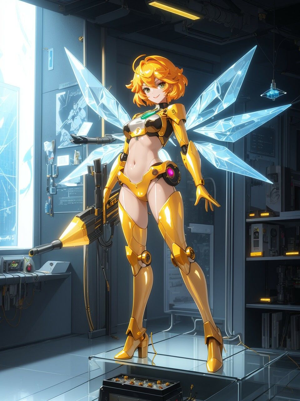 メカニカルな美少女たち〜AIイラスト集〜 サンプル4ページ目