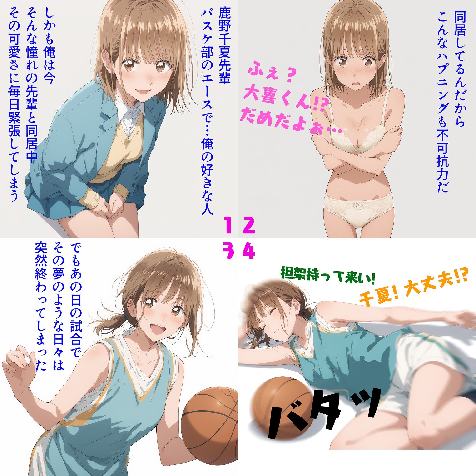 （アオ◯ハコ）憧れの先輩、染まる。（NTR作品） サンプル1ページ目