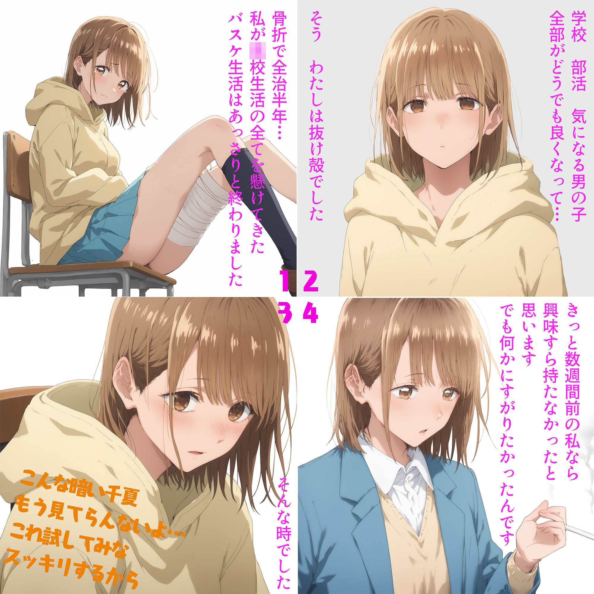 （アオ◯ハコ）憧れの先輩、染まる。（NTR作品） サンプル2ページ目